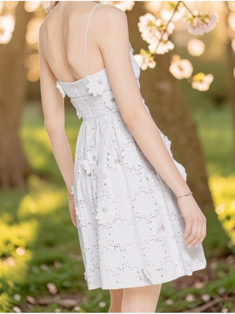 Silk Spaghetti Straps by Michael Kors Dress | ivory | 4 - Picture 2 of 15
